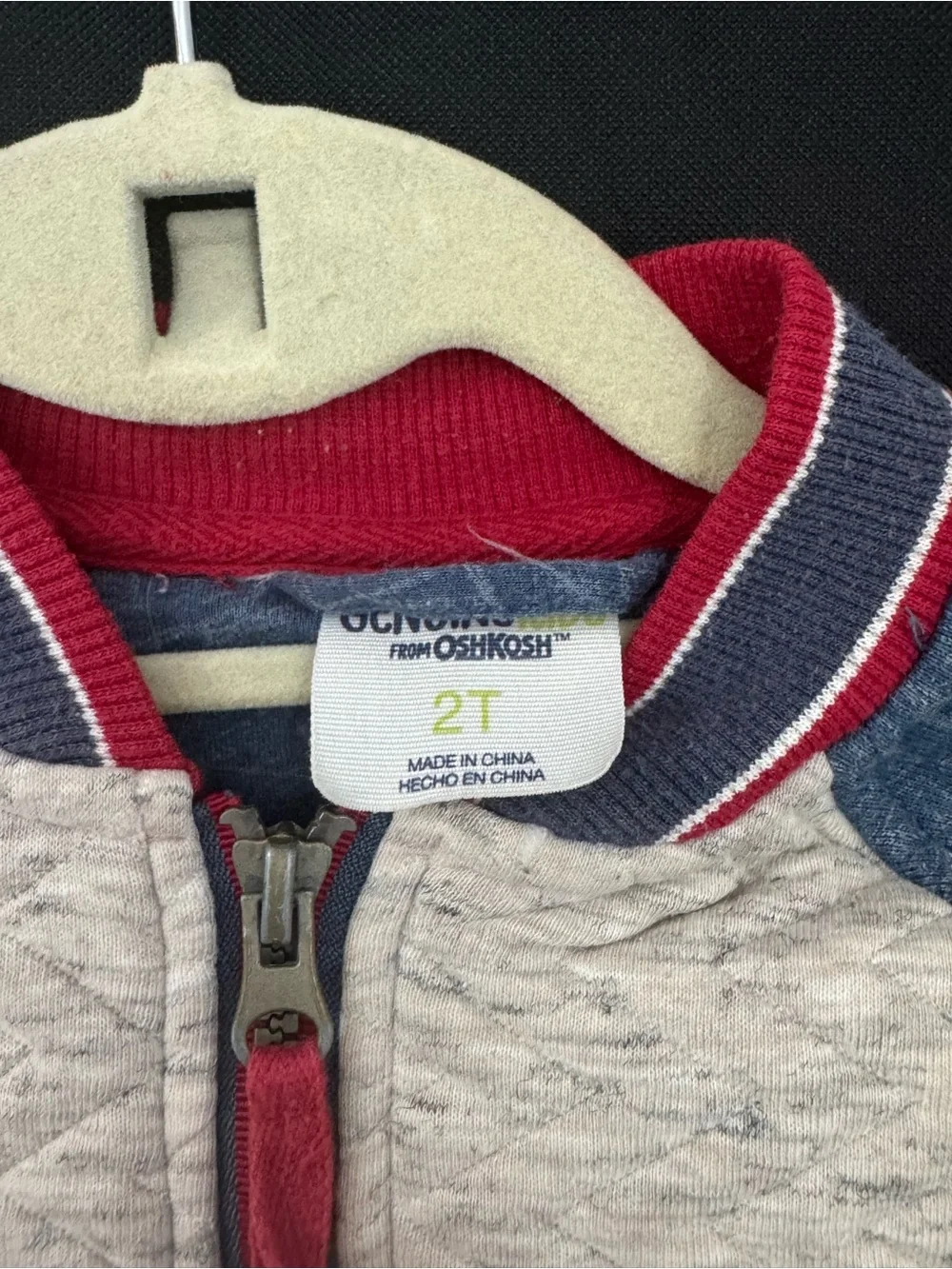 OshKosh B'gosh Toddler Jacket in Gray, Red, Navy